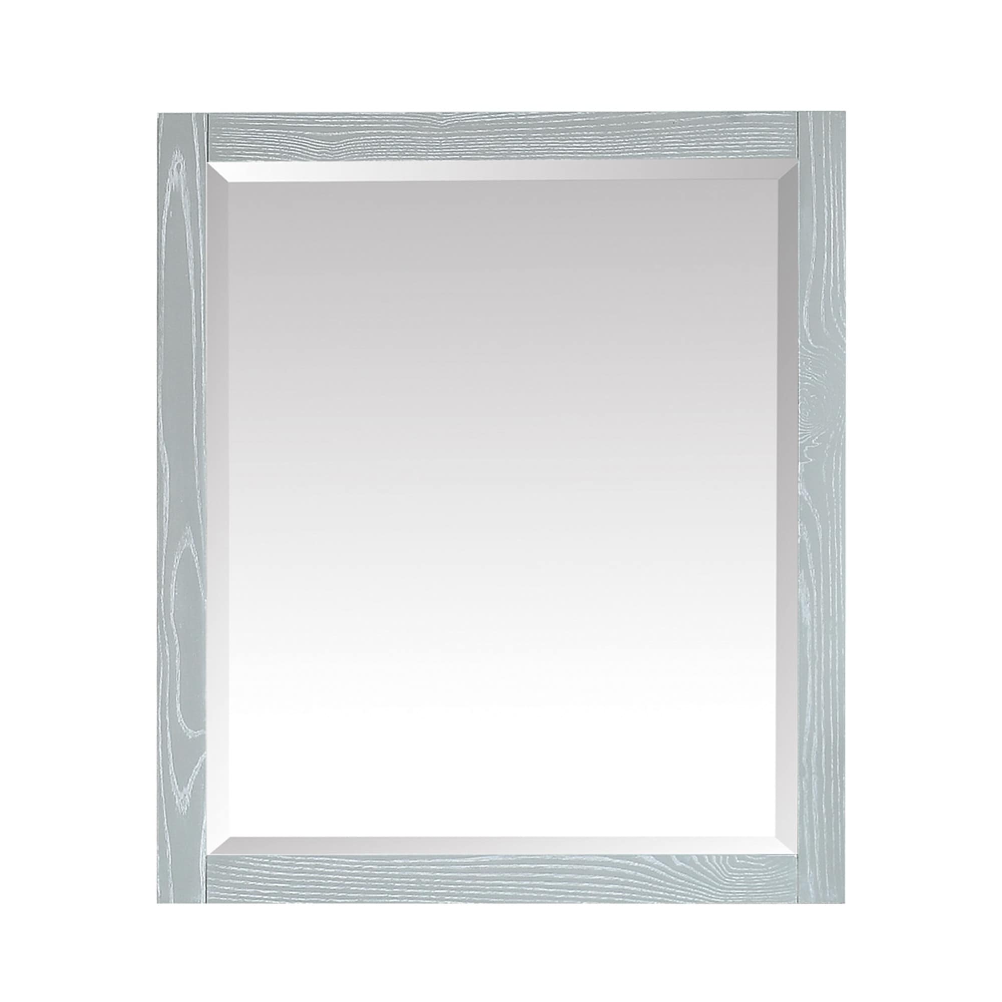 Azzuri Riley 32" x 28" Rectangular Framed Beveled Edge Mirror