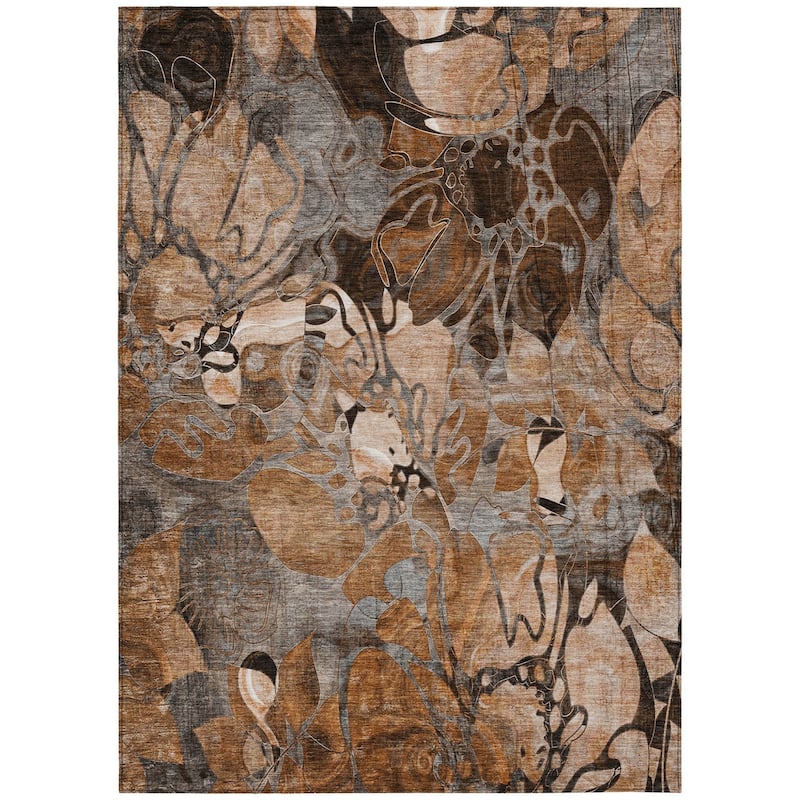 Alrira Artistic Abstract Weather Resistant Versatile Elegance Outdoor Rug