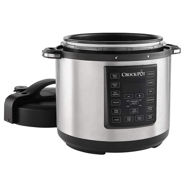 Crock-Pot Cook & Carry Programmable Smart Pot Slow Cooker - Black/Silver, 6  qt - Fred Meyer