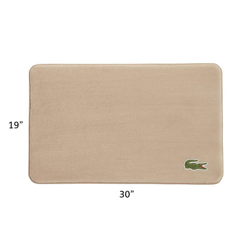 Lacoste Croc Memory Foam Non-Slip Bath Rug