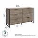 preview thumbnail 25 of 36, Atria 6 Drawer Dresser by Bush Furniture