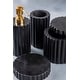 preview thumbnail 4 of 2, Roksana Marble Bath Accessories Set, Midnight Black
