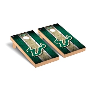 South Florida USF Bulls Vintage Cornhole Board Set