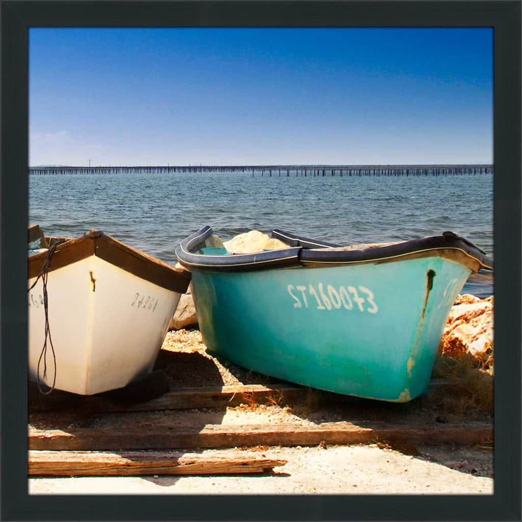 "Breakwater Boats" by Danita Delimont II Print on Acrylic