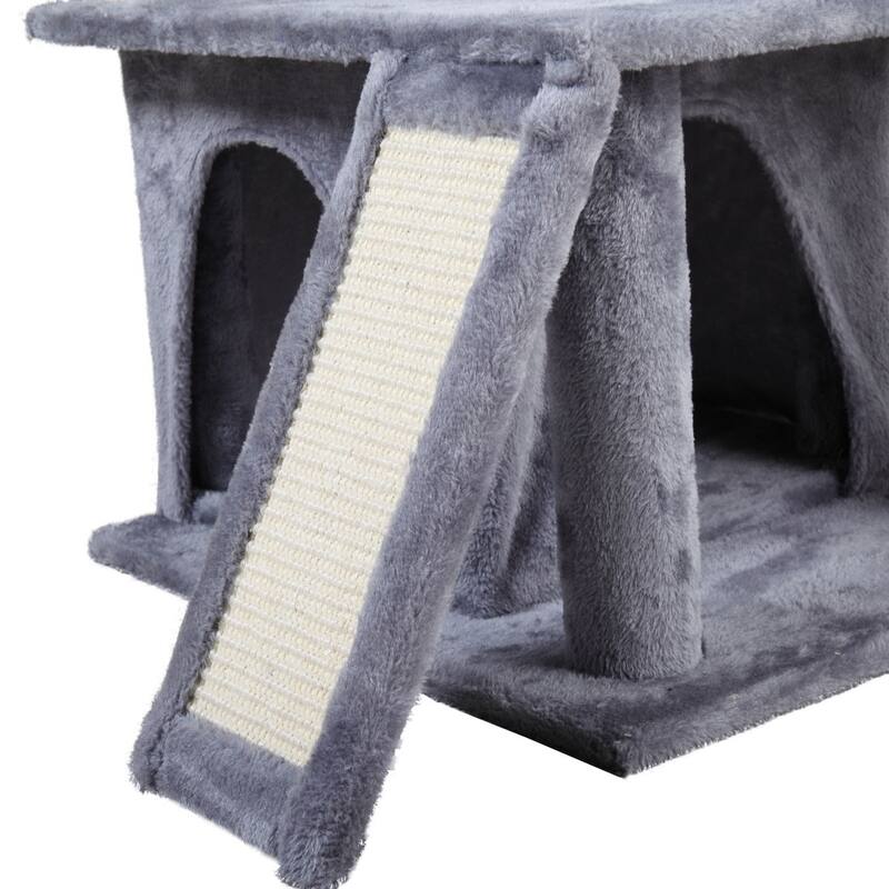 Double-layer Cat Tree with Cat House and Ladder