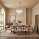 preview thumbnail 4 of 24, SAFAVIEH Couture Karissa 24-Inch Crystal 10-Light Tier Chandelier - 24" W x 24" D x 21 / 69" H Nickel.