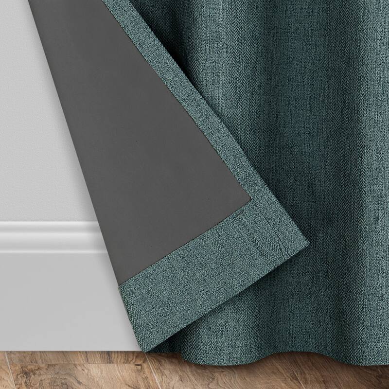 Eclipse Welwick Magnitech 100% Blackout Curtain, Grommet Window Curtain Panel, Seamless Magnetic Closure (1 Panel)