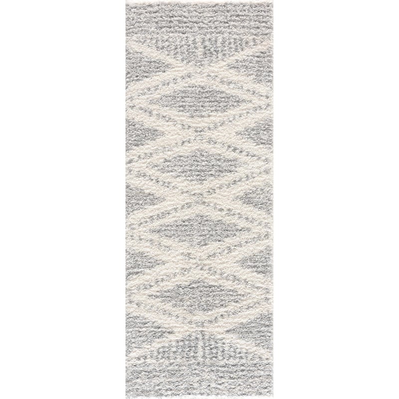 Hauteloom Lux Shag Collection Moroccan Farmhouse Shaggy High Plush Pile Area Rug