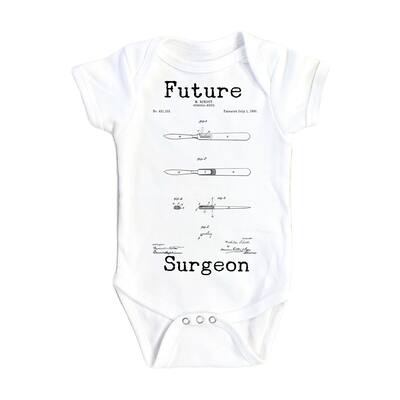 Surgeon Patent - Baby Boy Girl Clothes Infant Bodysuit Funny Cute Newborn