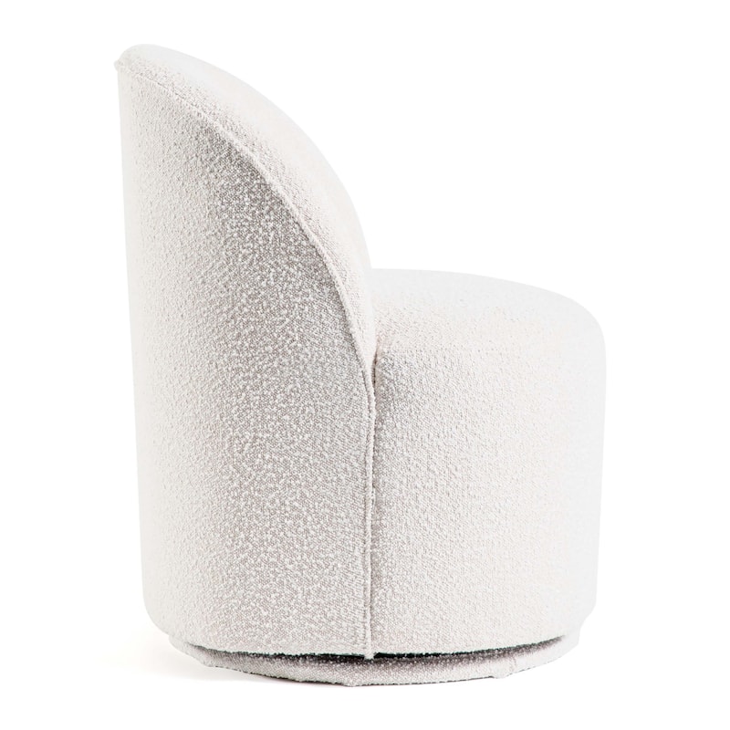 Furniture of America Torin Modern 5-Piece White Marble Top Dining Table Set with Swivel Chairs