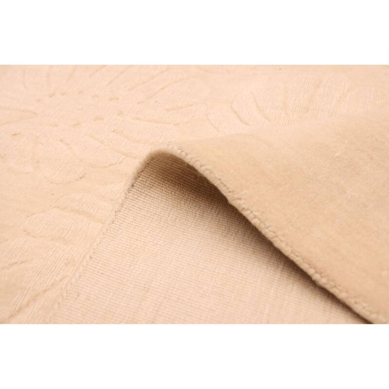 ECARPETGALLERY Hand Loomed Kashkuli Gabbeh Ivory Wool Rug - 9'10 x 13'1