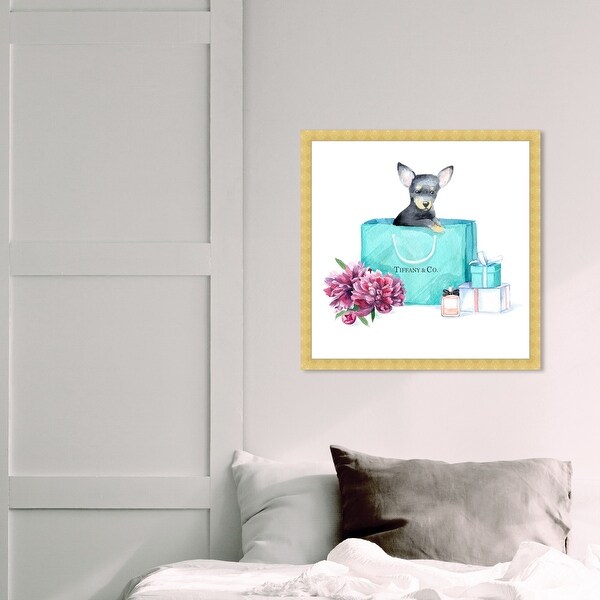 新品 オリバーガル OliverGal ACQUA CHIC CHIHUAHUA Oliver Gal 'acqua chic chihuahua' Animals Wall Art Framed
