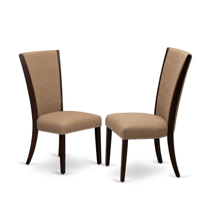 3-Piece Mahogany Finish Solid Wood Top - Dining Room Set - Seats-4
