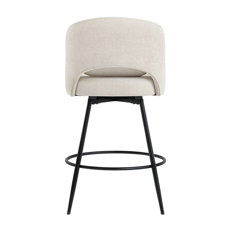 Swivel Bar Stools Set Of 2/3/4, Metal Bar Stools, Modern Upholstered Bar Stools For Kitchen Island - 20.3"W X 20.3"D X 39"H