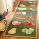 preview thumbnail 7 of 54, SAFAVIEH Handmade Chelsea Britny French Country Fruit Wool Rug 2'6" x 6' Runner - Hunter Green - Runner
