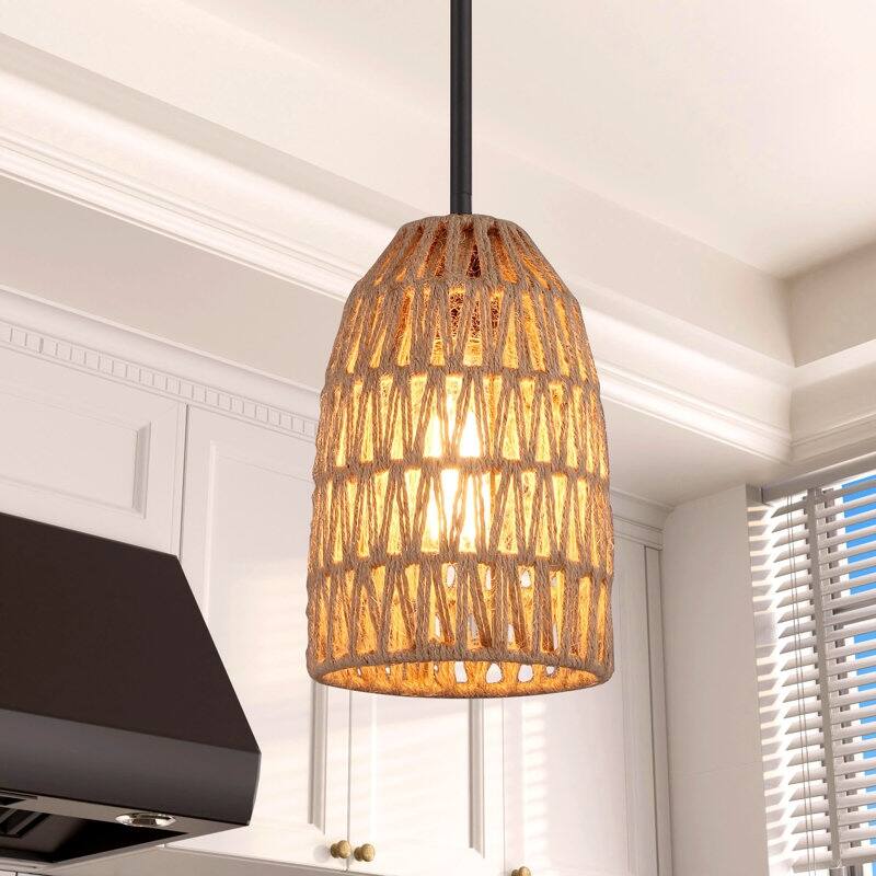 Acroma - 1 Light Rope Dimmable Single Dome Pendant