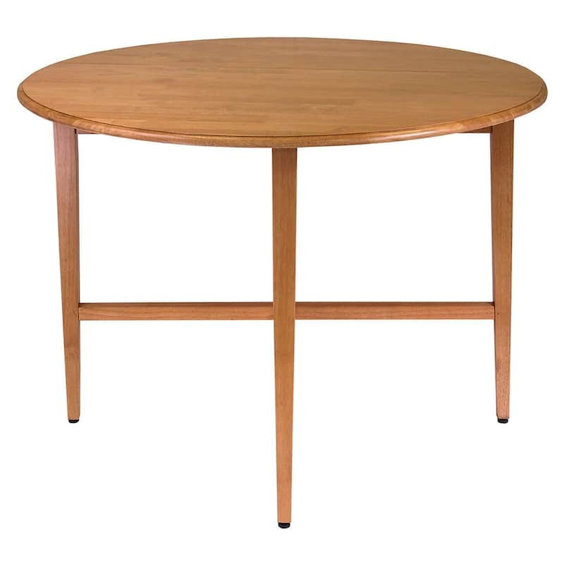 Round Gate Leg Table 42 Inch Double Drop Leaf Table Beechwood Dining Table - 41.97