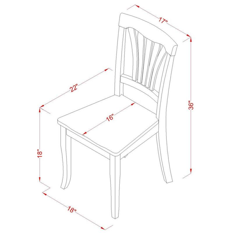 East West Furniture 3 Piece Modern Dining Table Set Contains a Round Kitchen Table and 2 Dining Chairs(Finish Options)