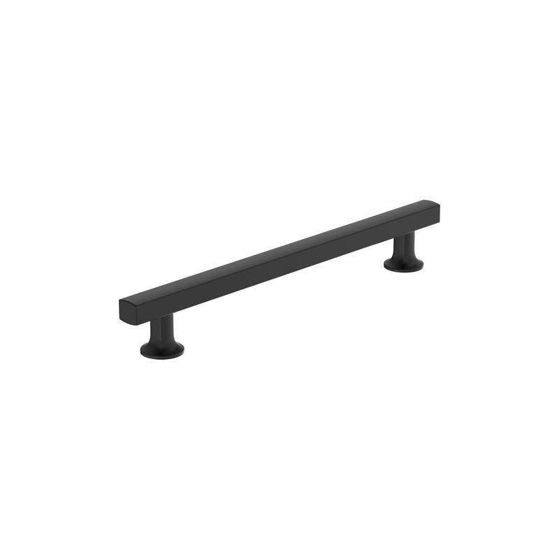 Amerock Everett Kitchen Cabinet Pull Handle - 7-9/16 in (192 mm) Center-to-Center - Matte Black