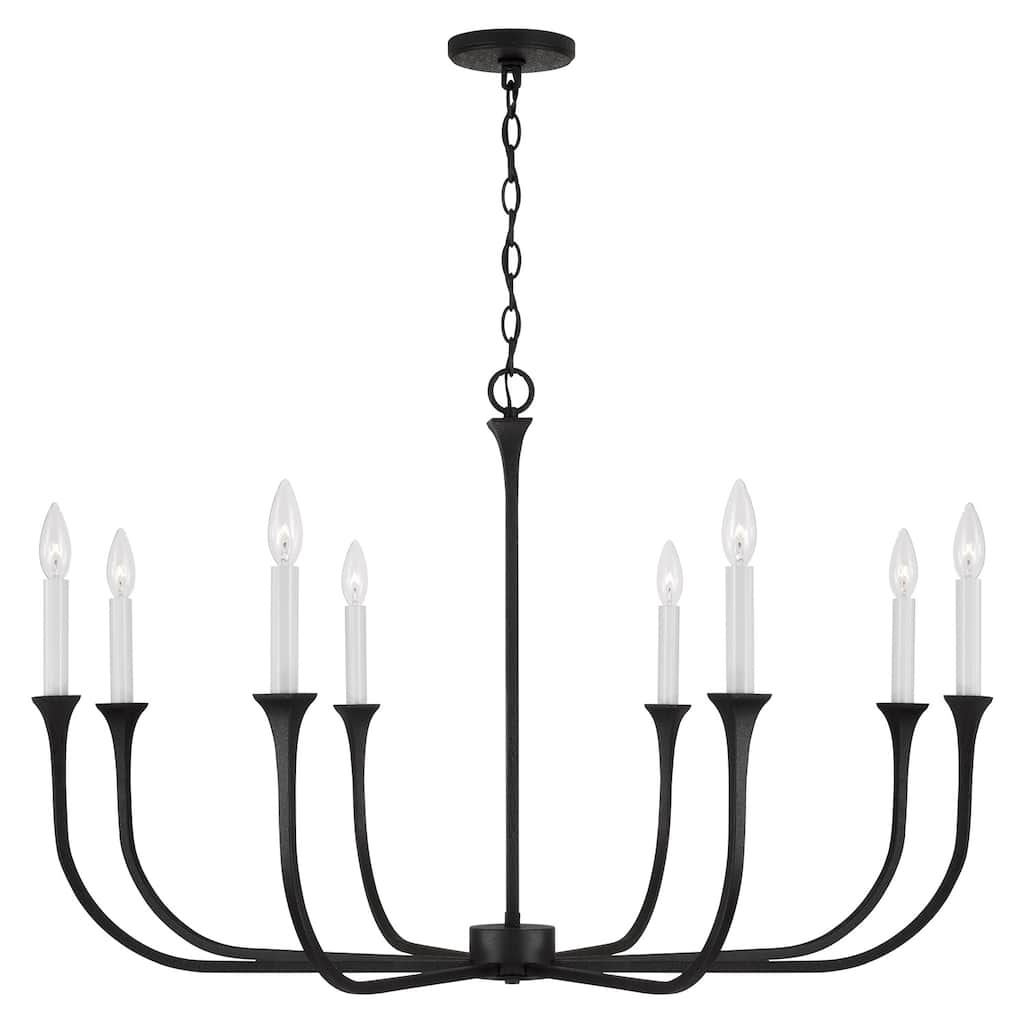 Decklan 8-Light Chandelier - 38"W x 25"H