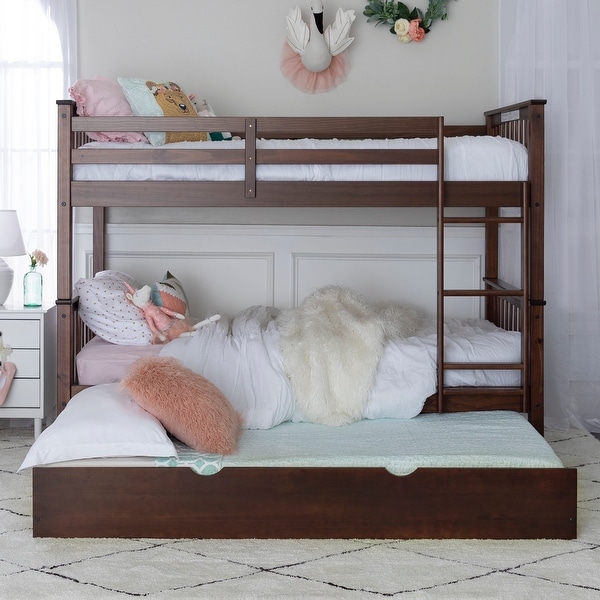 Taylor & Olive Como Wood Mission Twin Bunk Bed with Trundle. Opens flyout.