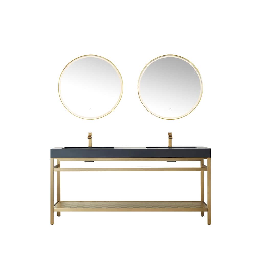 Miseno MV702872 Ablitas 72" Free Standing Double Basin Vanity Set with