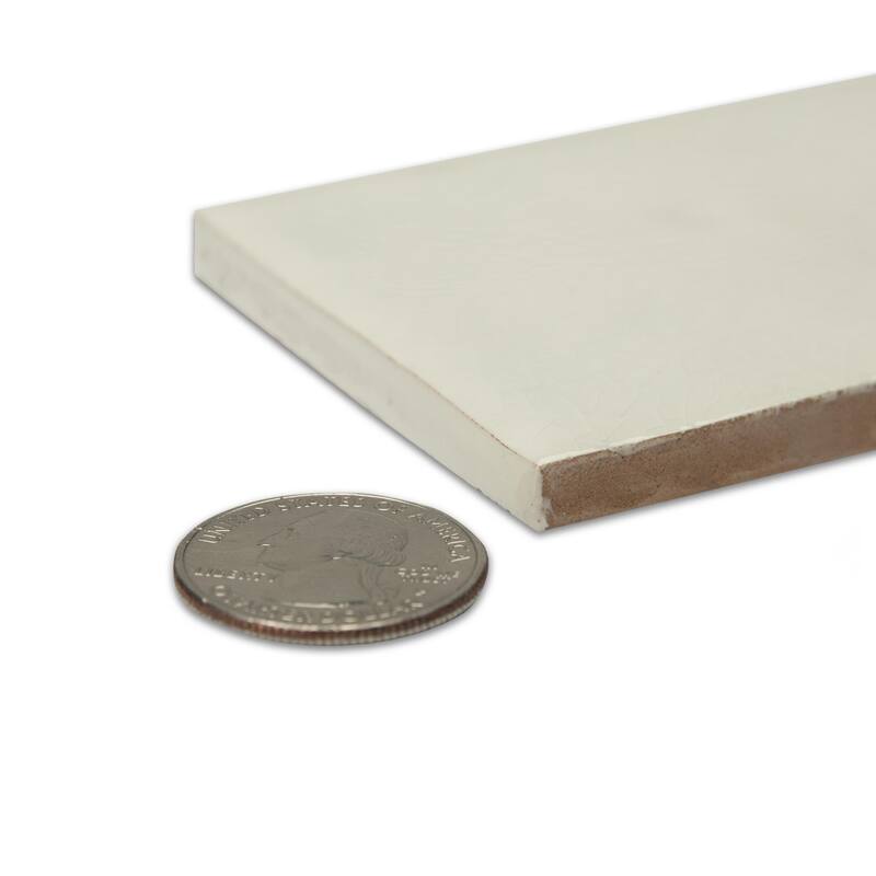 Merola Tile Menorca White 2-1/2" x 12-7/8" Ceramic Wall Tile