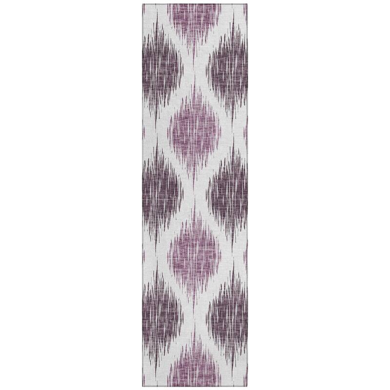 Machine Washable Indoor/ Outdoor Chantille Geo Contemporary Rug
