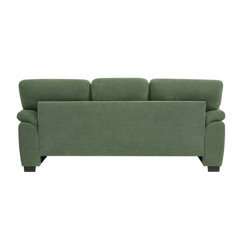 3-Seater Sofa, Modern Living Room Furniture, Textured Fabric Sofa,Minimalist Settee, Comfortable Armchair,Sturdy Frame Sofa