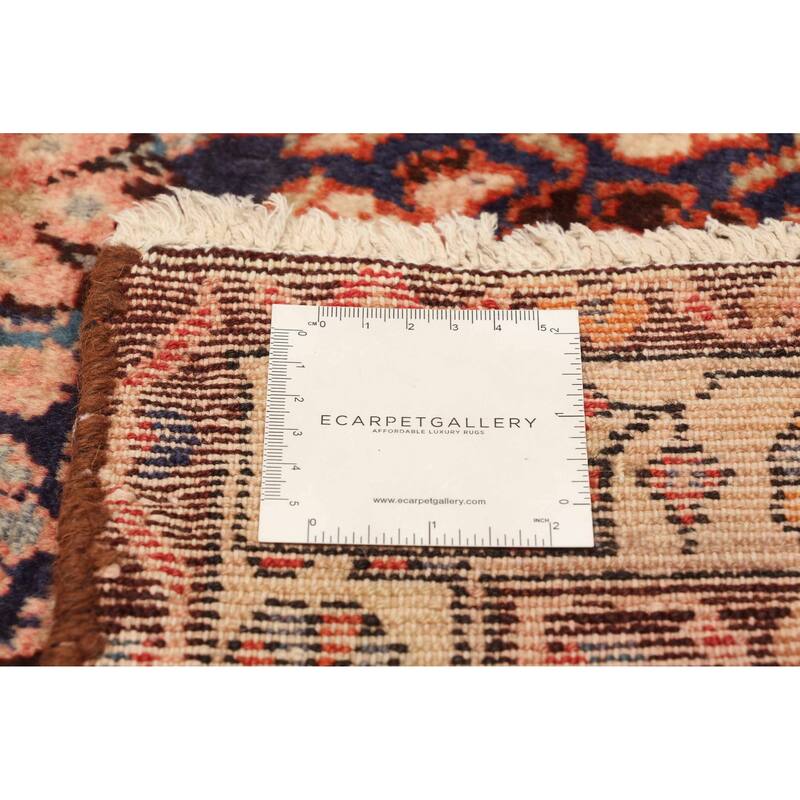 ECARPETGALLERY Hand-knotted Andelz Navy Wool Rug - 3'8 x 9'4