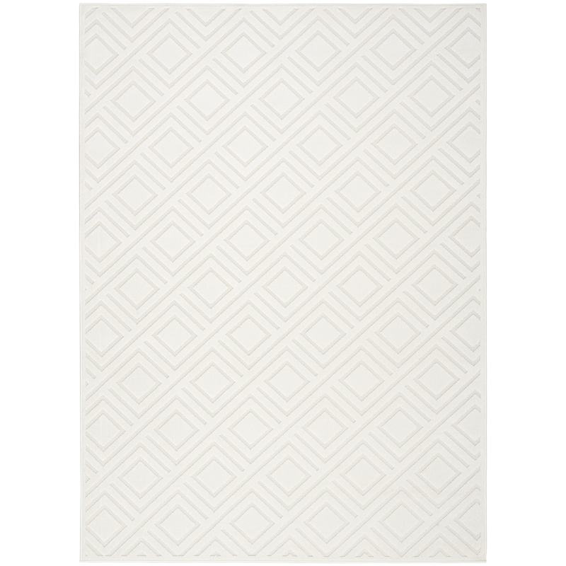Nourison Casual Indoor only Geometric Area Rug - 6' 7" x 9' 2" - Ivory - Rectangle
