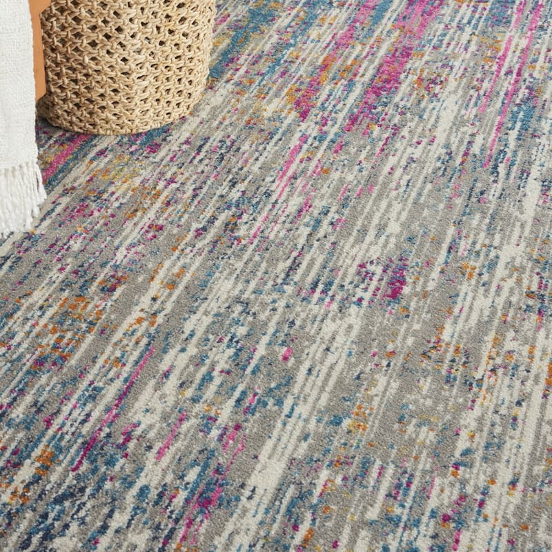 Royav Power Loomed Abstract Area Rug By HomeRoots - 9' x 12'