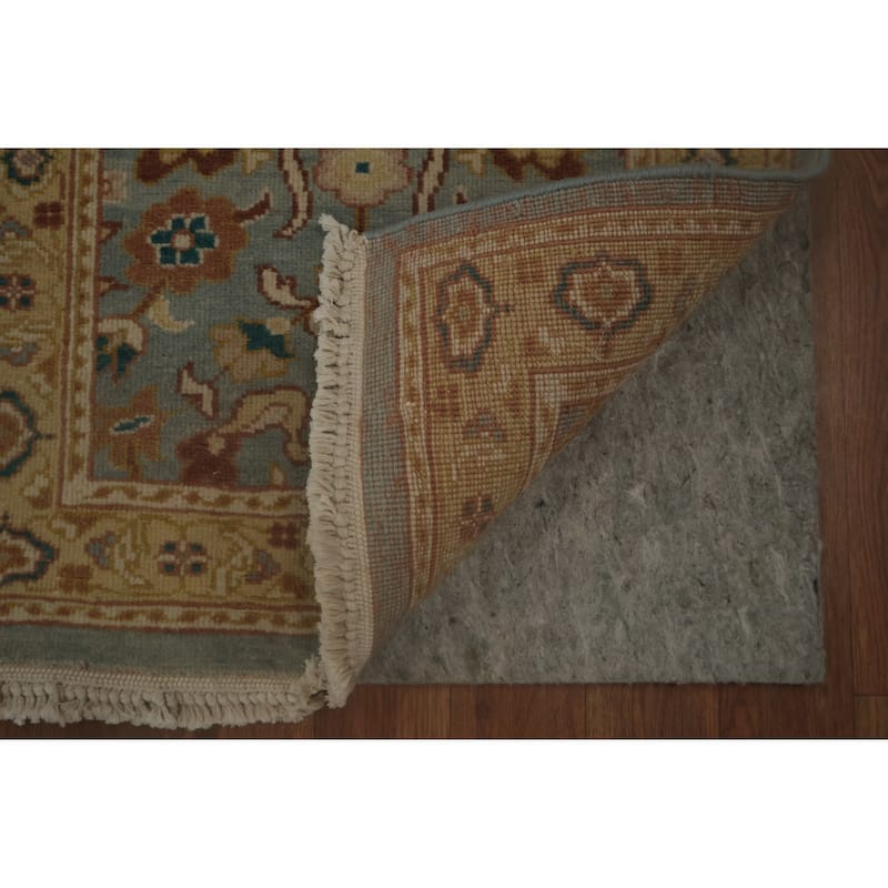 Hand Knotted Oriental 100% Wool Carpet Traditional Floral Navy Blue & Blues Ziegler Area Rug - 3' 2'' X 1' 11''