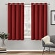 preview thumbnail 23 of 68, ATI Home Academy Total Blackout Grommet Top Curtain Panel Pair 52x63 - Chili