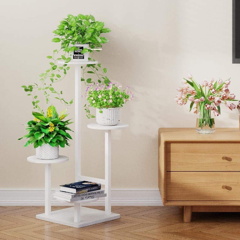 Plant Stand Indoor with Grow Light - 11 x 11 x 28.5 inches