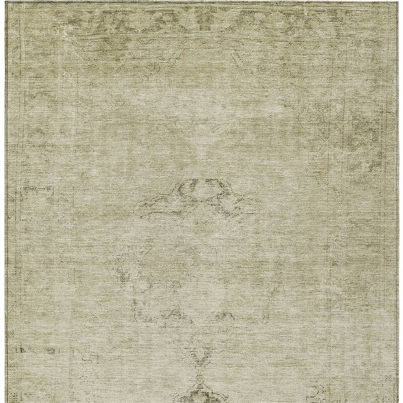 HomeRoots Oriental Traditional Rectangle Outdoor Rug