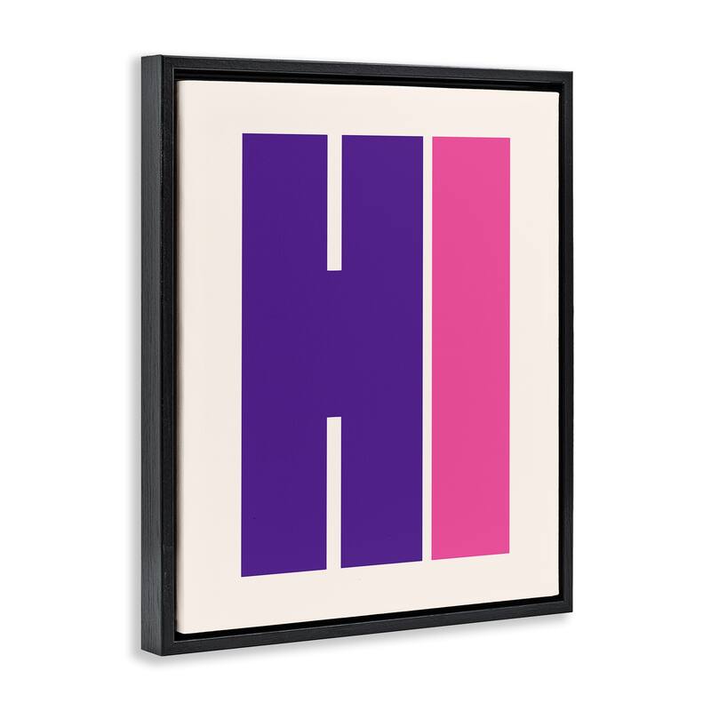 Stupell Hi Contemporary Typography Framed Floater Canvas Wall Art Design By House of Lulu