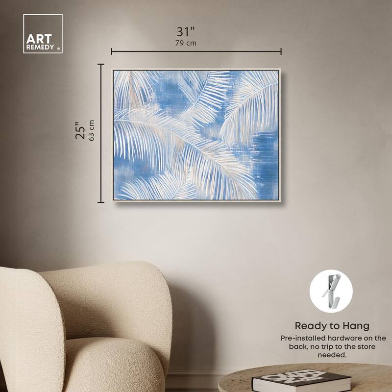 Sky Palm Silhouettes Canvas by Art Remedy