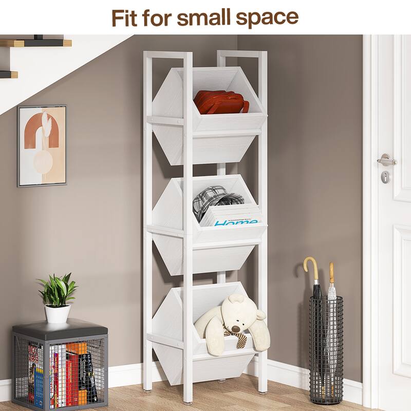 Freestanding Floor Wooden Wine Storage Stand
