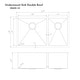preview thumbnail 9 of 7, ZLINE Undermount Double Bowl Sink in Stainless Steel with Bottom Grid
