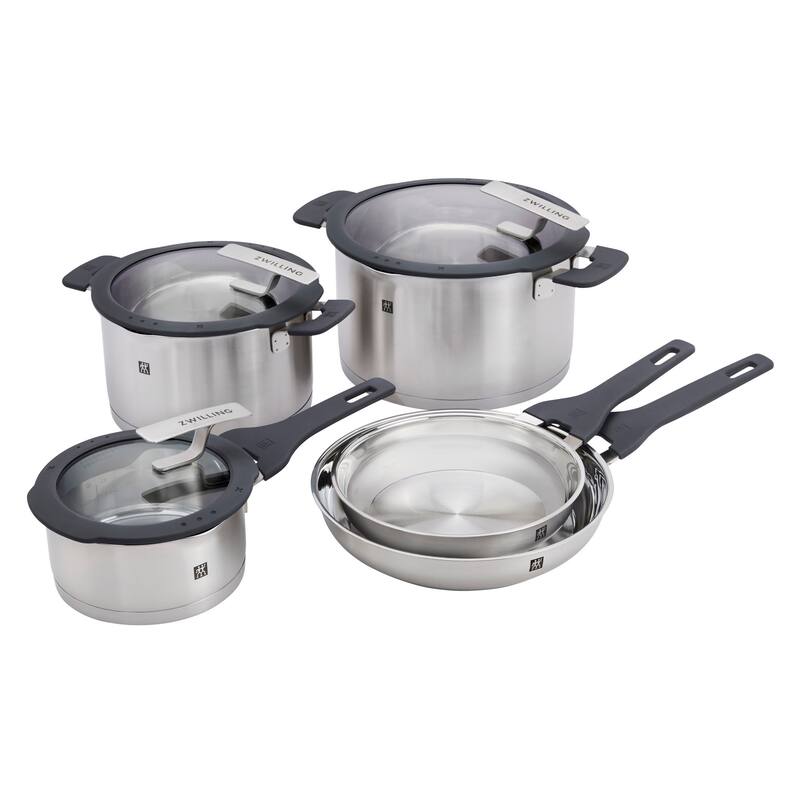 ZWILLING Simplify 8-pc Stainless Steel Cookware Set - Stainless Steel - 8 Piece - 8-pc