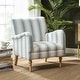 preview thumbnail 2 of 47, Seip Classic and Contemporary Striped Arm Chair with Spindle Legs by HULALA HOME