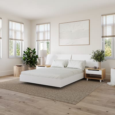 Oslo 4-Piece Floating Platform Bedroom Set