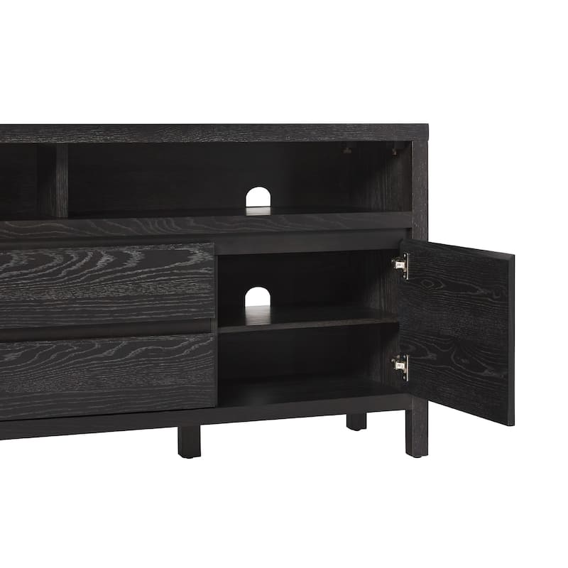 Middlebrook Farmhouse Rustic Solid Oak Wood 65" Sideboard with Storage