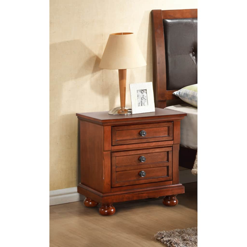 Glory Furniture Meade Nightstand , Cherry