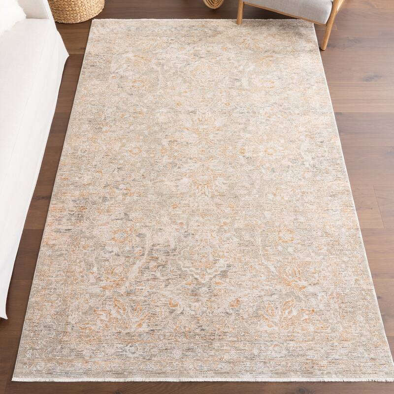 Nuloom Kriti Medallion Fringe Area Rug - 8' x 10' - Taupe - Rectangle