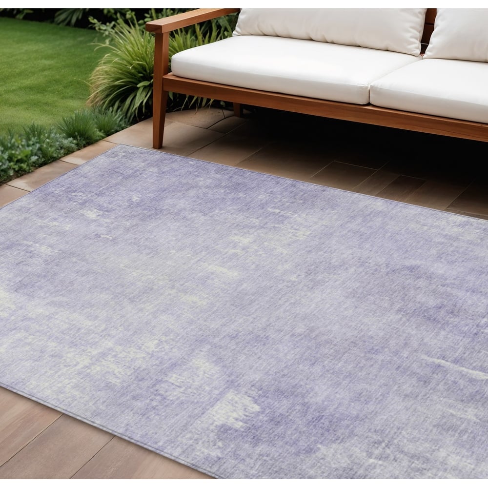 HomeRoots Abstract Transitional Rectangle Outdoor Rug