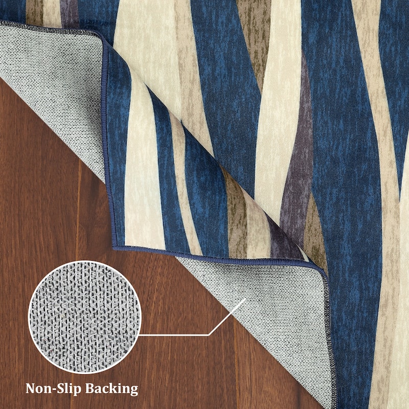 Garvee Modern Abstract Area Rug Colorful Throw Carpet