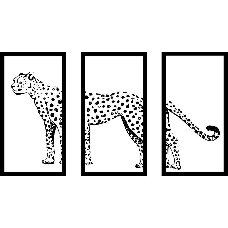 "Cheetah" 3 Piece Print on Acrylic