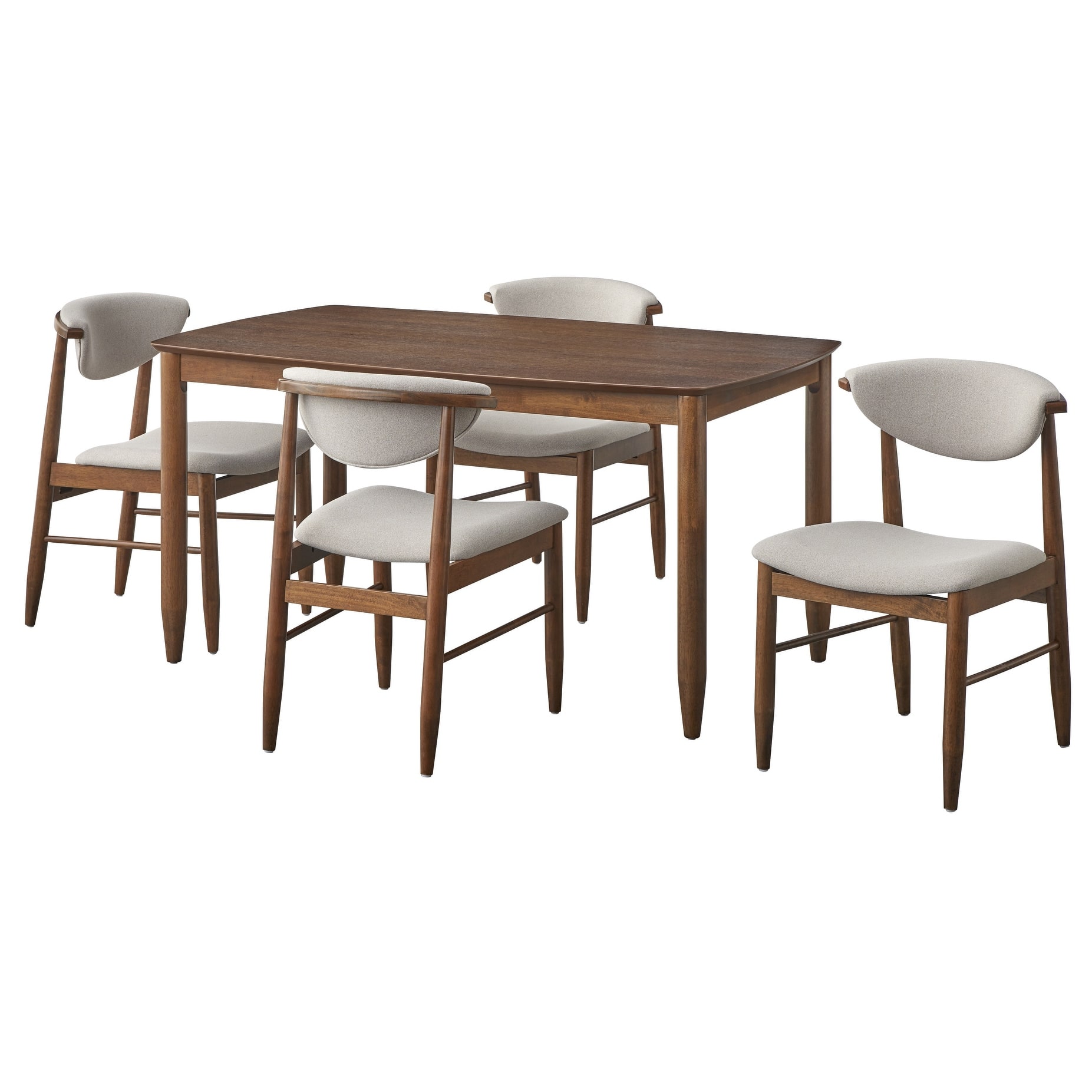 Option 5-Piece Walnut/Tan